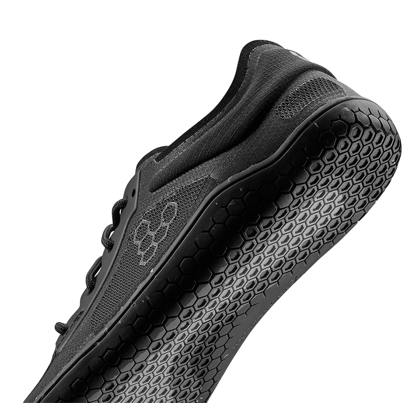 Women's Primus Lite 3.5, VivoBarefoot Primus Lite 3.5 in Obsidian bottom heel