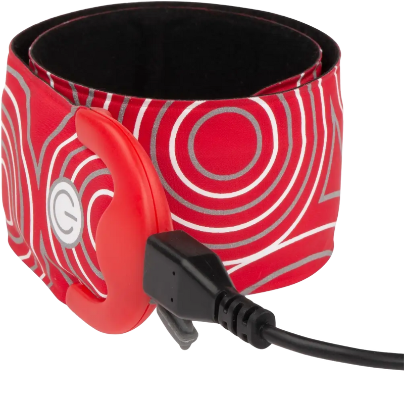 SlapLiT Rechargeable LED Slap Wrap - Red, Nite Ize SlapLiT  Rechargeable LED Slap Wrap in red recharging