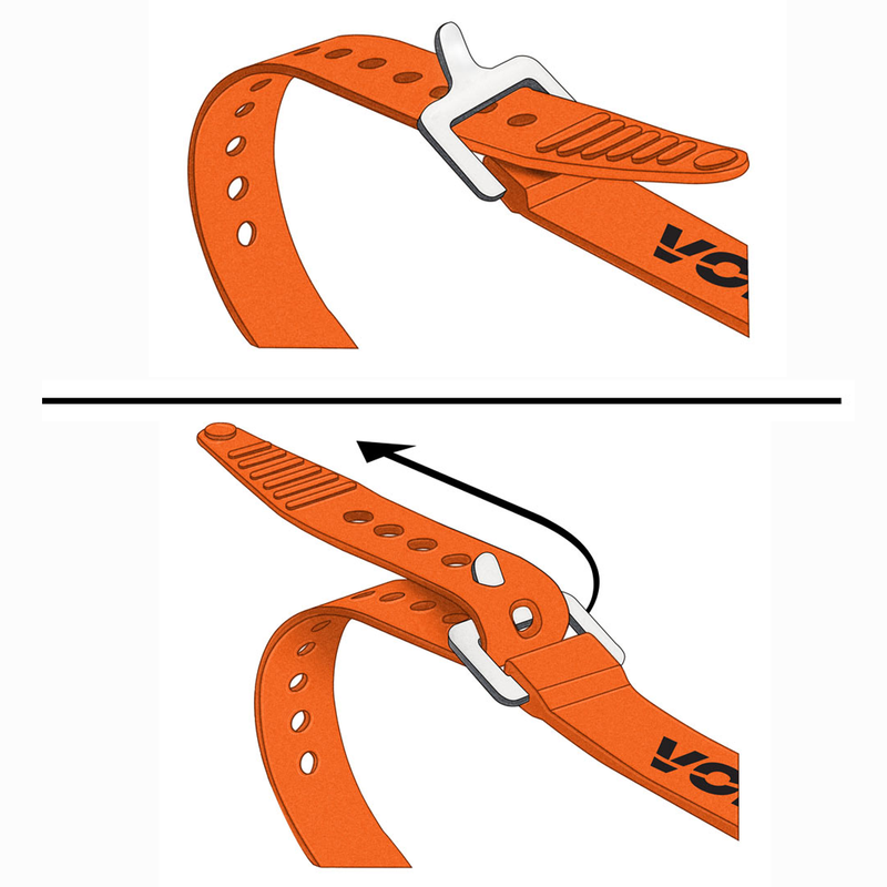 XL Series 22" Strap, Voile Strap buckle instructions 
