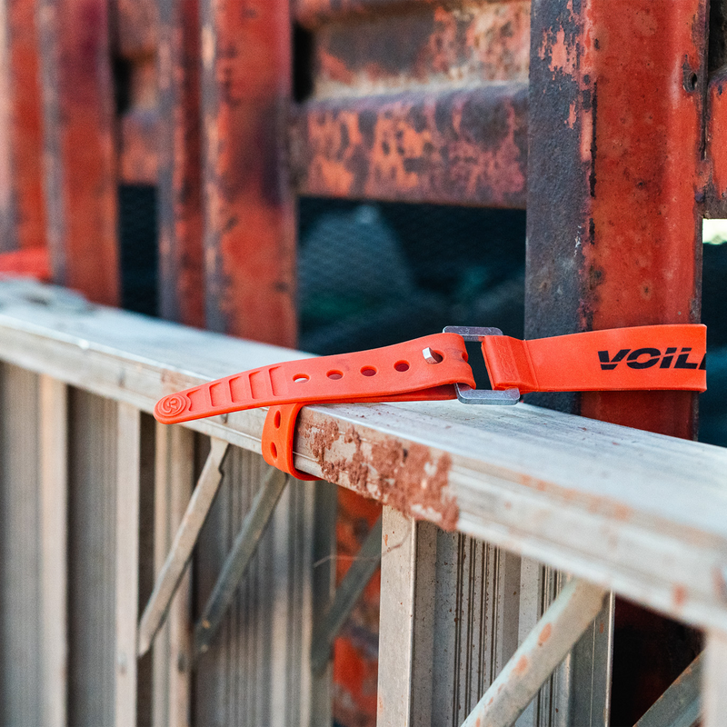 XL Series 22" Strap, Voile XL Series Strap holding ladder