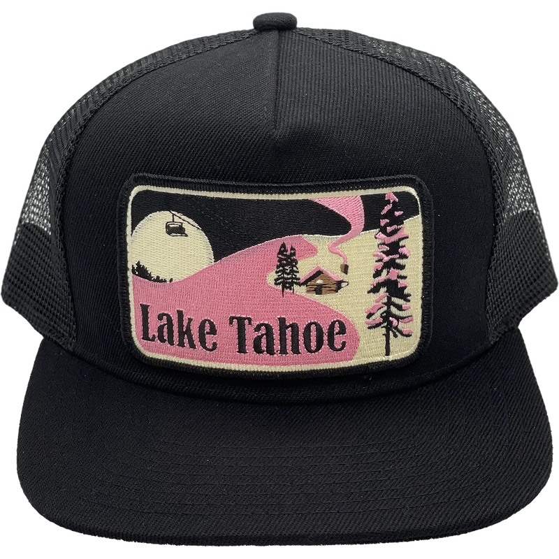 Lake Tahoe Winter Scene Trucker, Featured Image