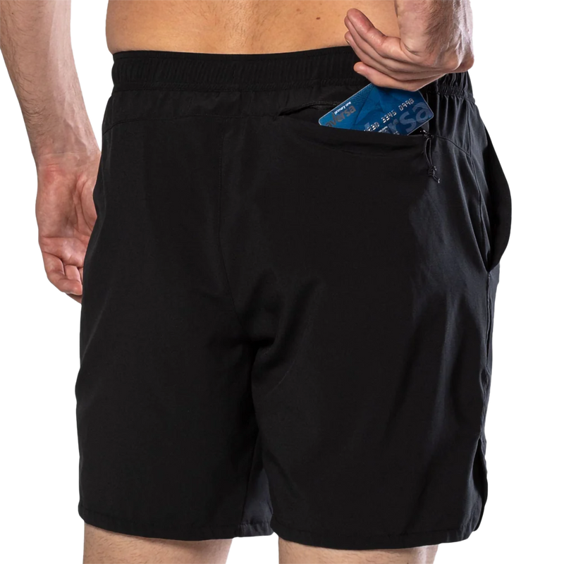Men's Essential Shorts 7 inch 2.0, Nathan Men's Essential Shorts 7 inch 2.0 in Black back pocket
