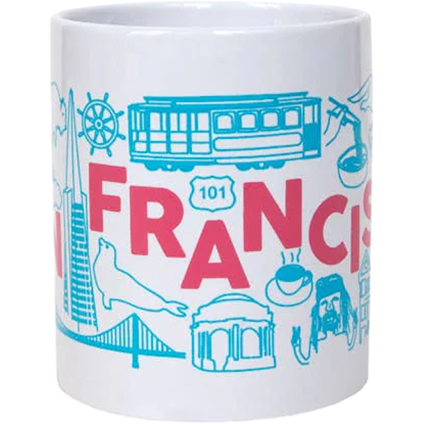 San Francisco Mug, Maptote San Francisco Mug front