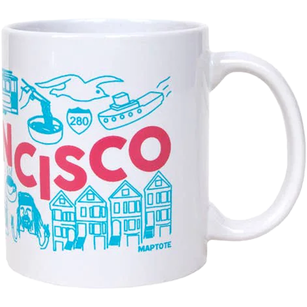 San Francisco Mug, Maptote San Francisco Mug side