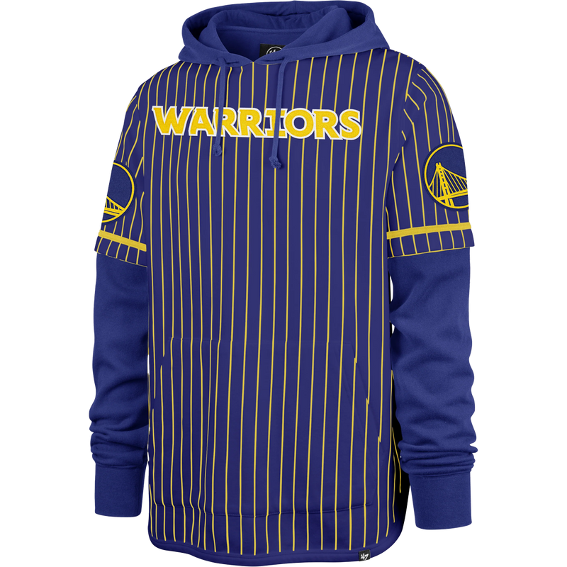 Men's Warriors Pinstripe Double Header Shortstop Pullover, Featured Image