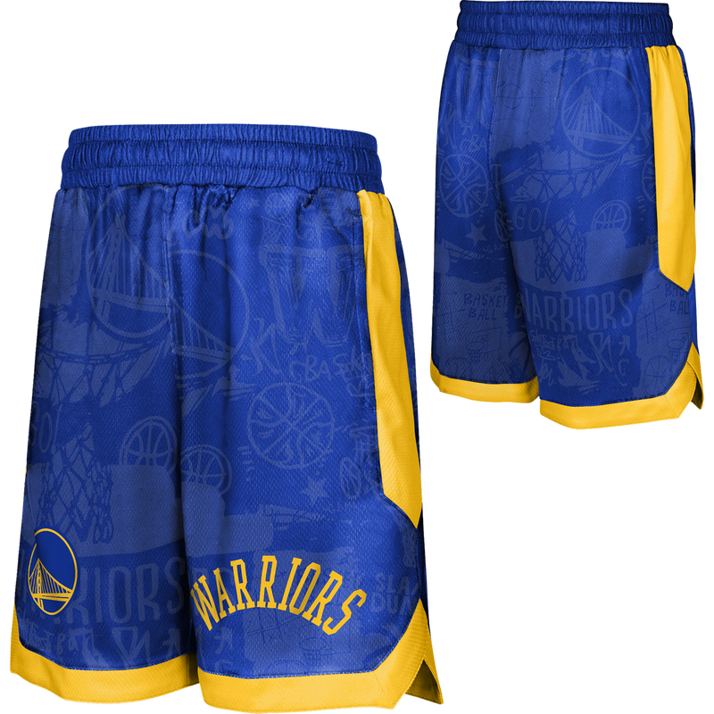 Youth Warriors Street Art Baller Shorts, Outerstuff Youth Warriors Street Art Baller Shorts front and back
