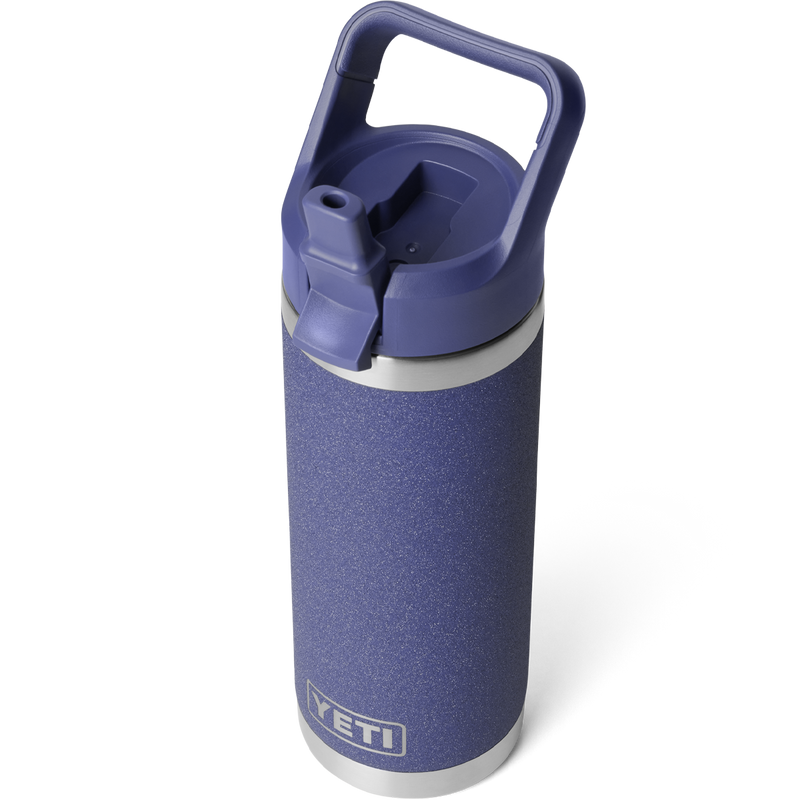 Rambler 18 oz Bottle with Color Matching Straw Cap, Yeti Rambler 18 oz Bottle with Color Matching Straw Cap Straw Open