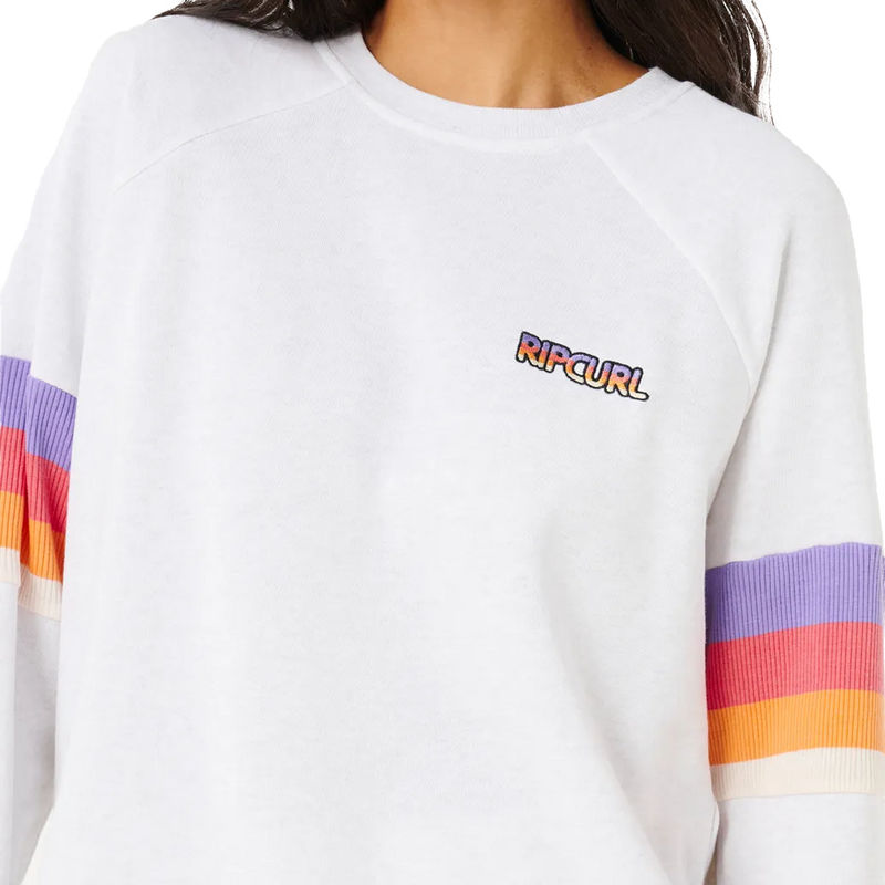 Women's Las Dalias Raglan Crew, Rip Curl Women's Las Dalias Raglan Crew Front