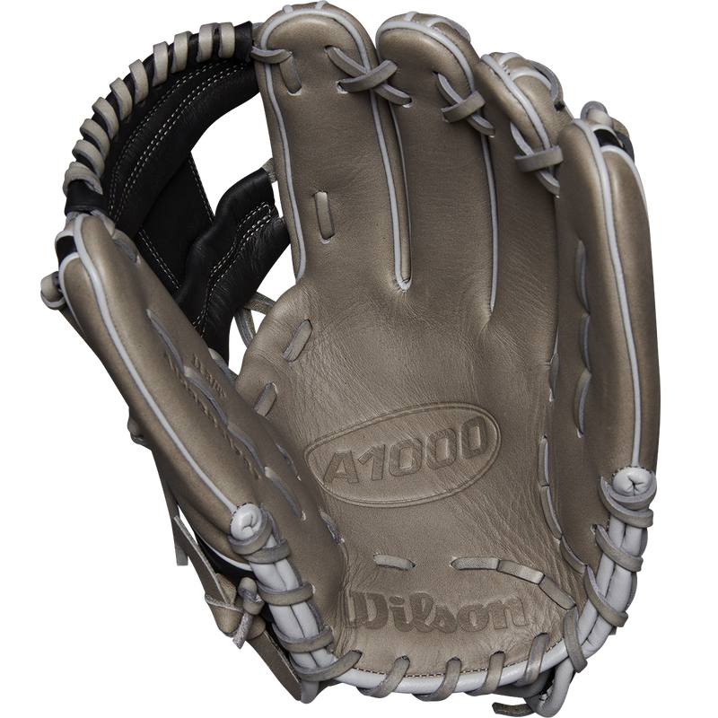 A1000 1787 Infield 11.75" H-Web, Wilson A1000 1787 Infield 11.75" H-Web 2025 in Steeled Grey Red White palm