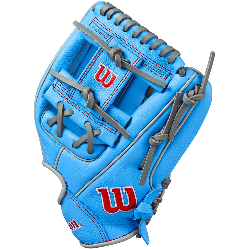 Youth A500 AP - 11" H-Web, Wilson A500 All Positions 11" H-Web 2025 in Cool Blue Grey Red thumb