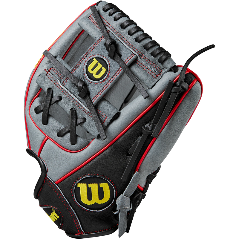 Youth A450 Infield - 11.5" H-Web, Wilson A450 Infield - 11.5" H-Web 2024 in Grey/Black/Red thumb