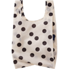 Cream and Black Polka Dot