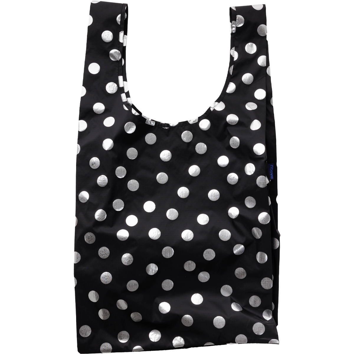Baggu Baby Baggu in Silver Metallic Polka Dot