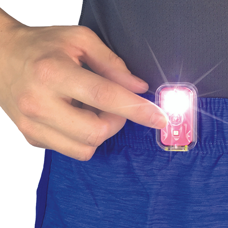Versa-Light Mini USB-C Clip Light, Amphipod Versa-Light™ Rechargeable Clip Series LEDs on waistband