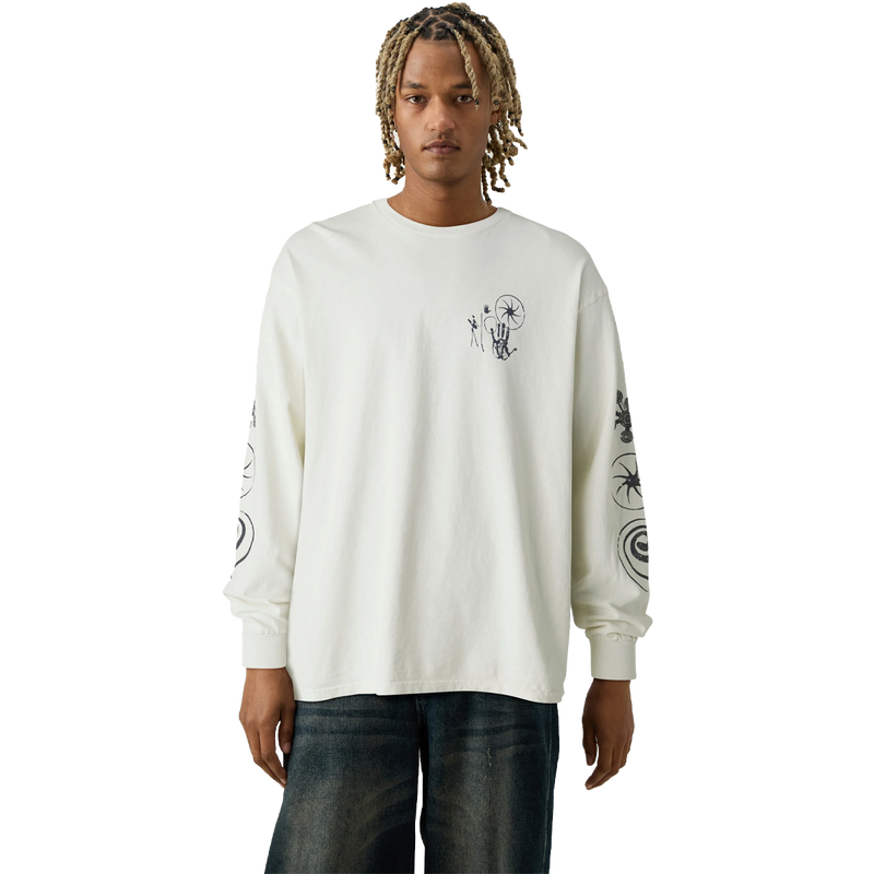 Men's Nature Drawing Long Sleeve, BDG Nature Drawing LS front