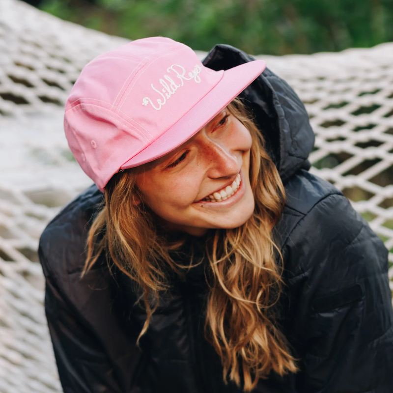 Edith Brim Hat - Canvas, Wild Rye Edith Brim Hat Canvas cotton candy on model