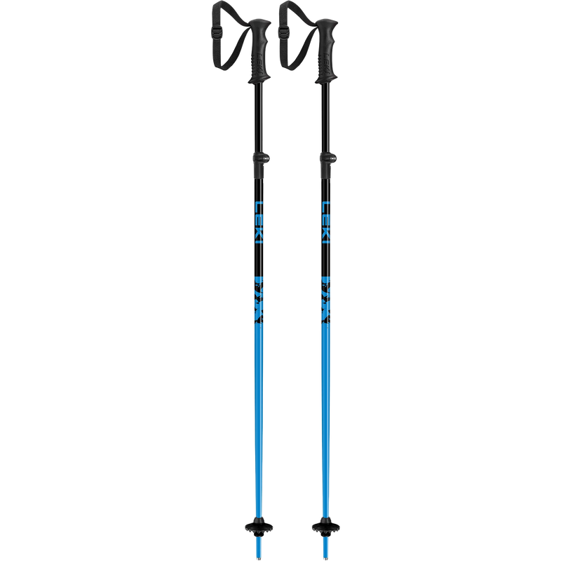 Leki Youth Rider Vario SL+ in blue pair