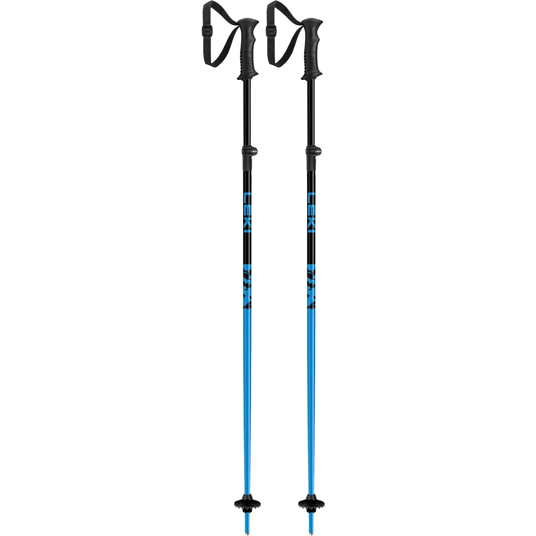 Leki Youth Rider Vario SL+ in blue pair
