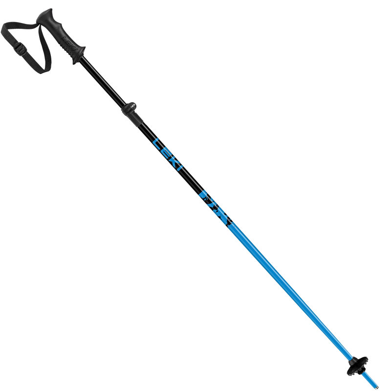 Leki Youth Rider Vario SL+ in blue single pole