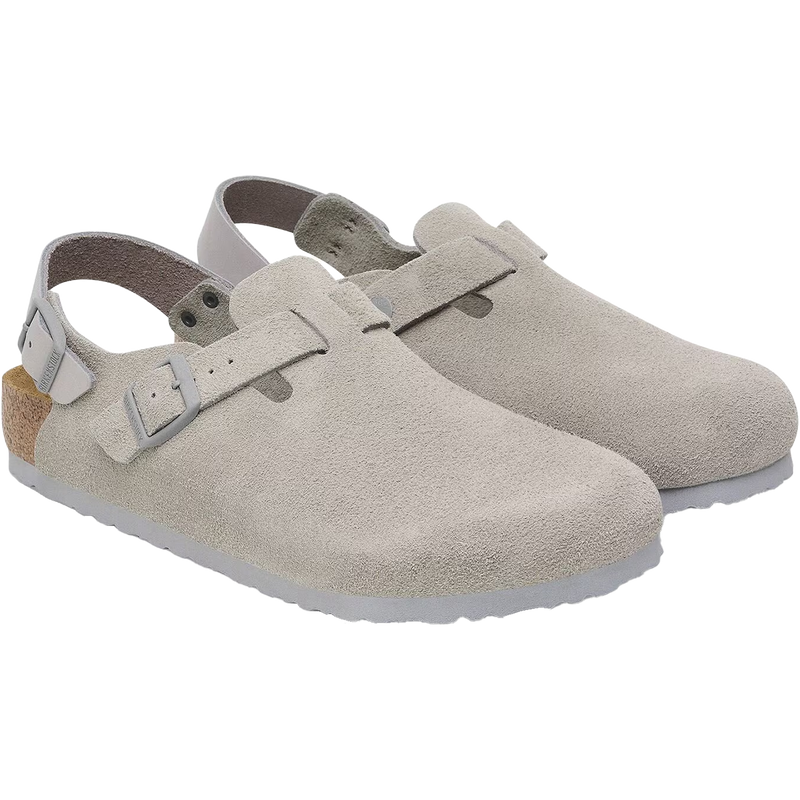Women's Tokio Clog, Berkinstock Women's Tokio Clog in Stone Coin pair