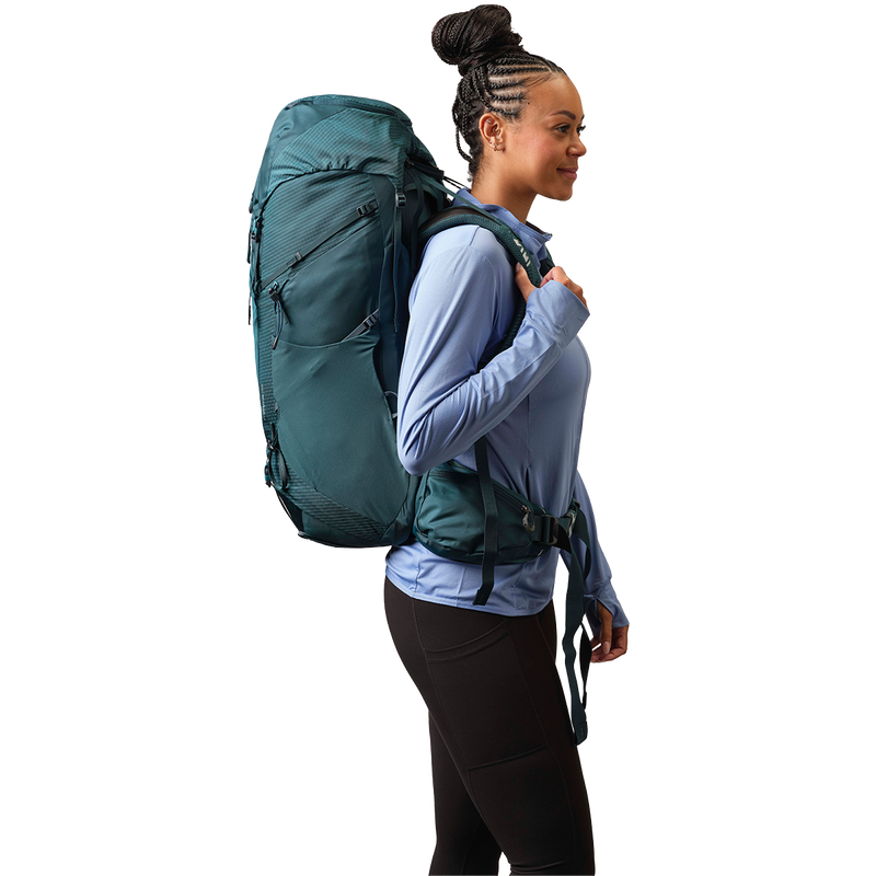 Women's Maven 58, Gregory Maven 58 in Ocean Slate on model