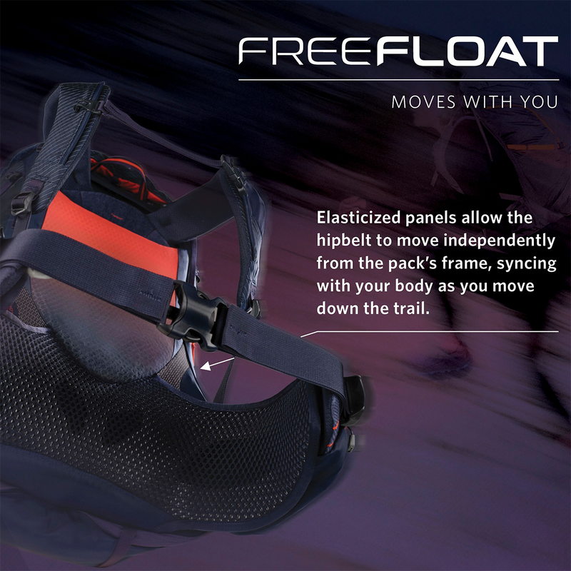 Women's Maven 58, Gregory Maven 58 in Ocean Slate freefloat system specs