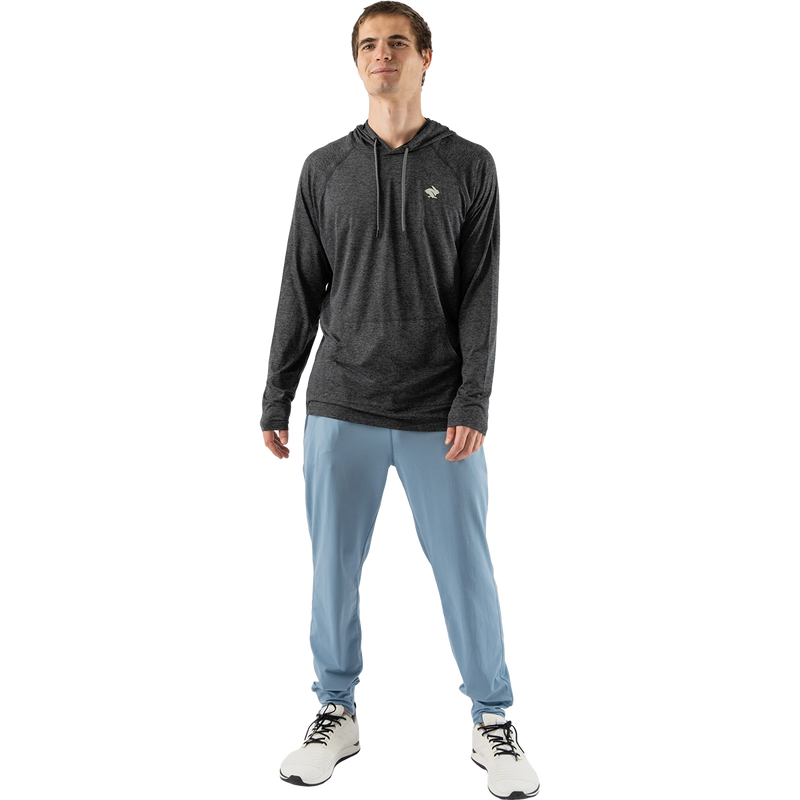 Men's EZ Pullover, Rabbit Men's EZ Pullover in Black Charcoal front