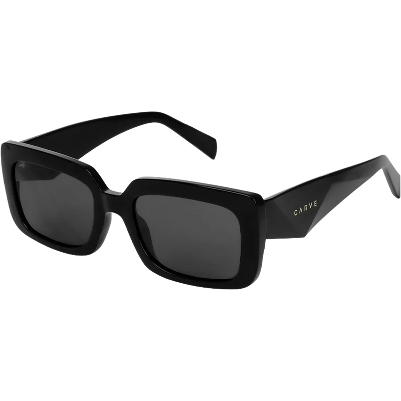 Laguna II Polarized, Carve Laguna II Polarized in Matte Black + Grey front left