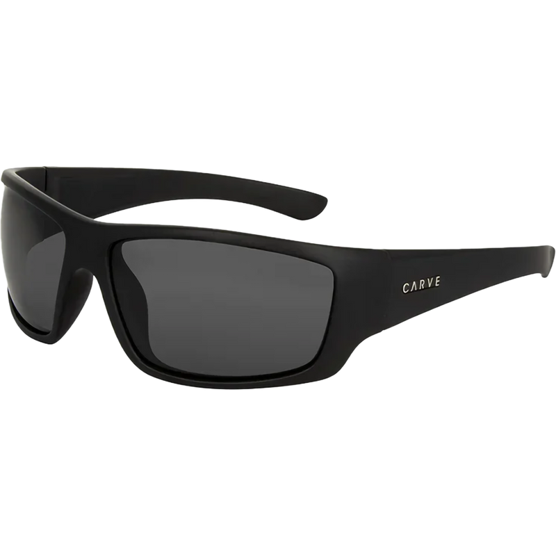 Moray, Carve Moray in Matte Black + Grey Injected Polarized front left
