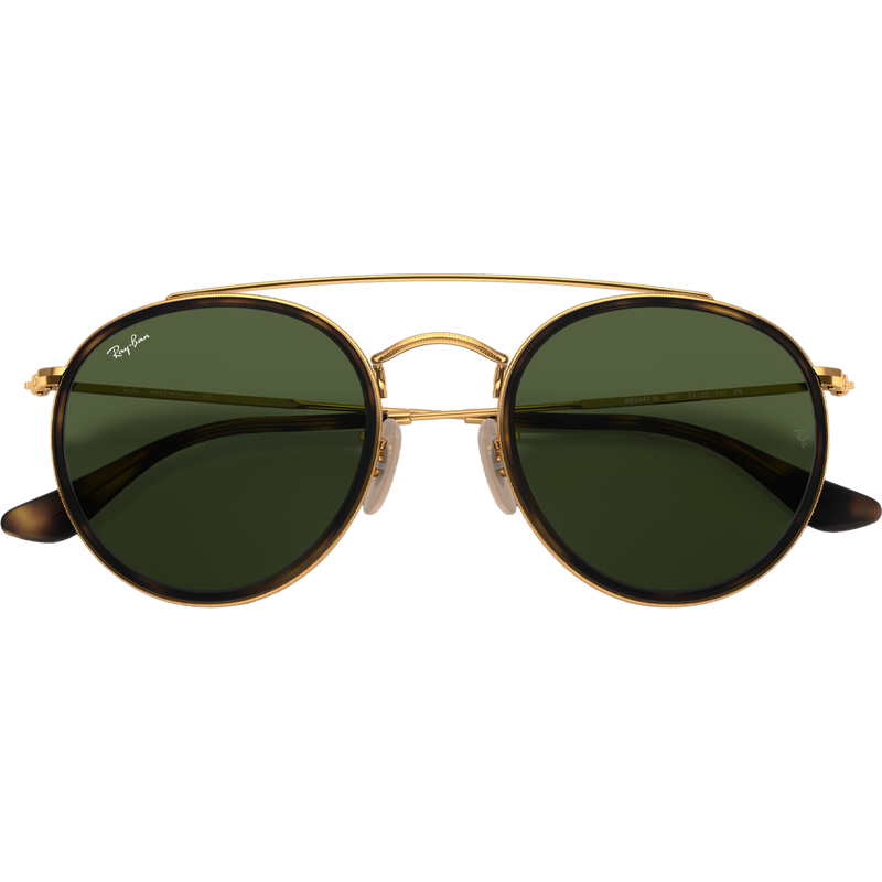 Round Double Bridge - Polished Gold/G-15 Green, Featured Image
