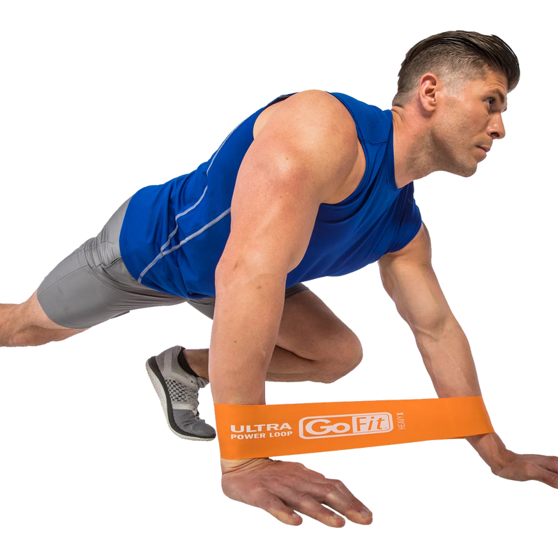 Single Medium Ultra Power Loop, GoFit Ultra Power Loop on wrists