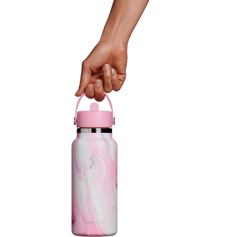 32 oz Wide Mouth Flex Straw Cap, Hydro Flask 32 oz. Wide Mouth Bottle with Flex Straw Cap carried