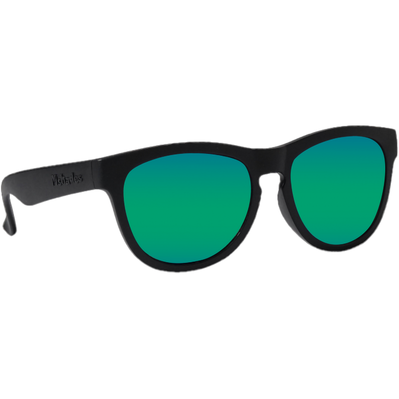 Classic (13+) Jet/Polarized Green Mirror, MiniShades Classic (13+) Jet/Polarized Green Mirror front right