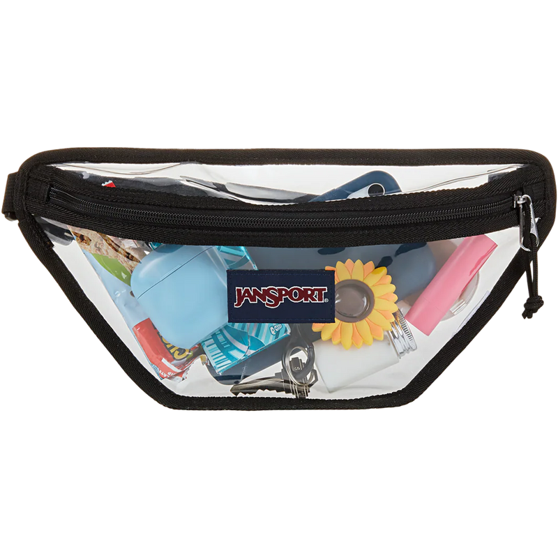 Clear Waistpack, Jansport Clear Waistpack front loaded