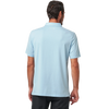 TravisMathew Heater Polo in Heather Dream Blue back