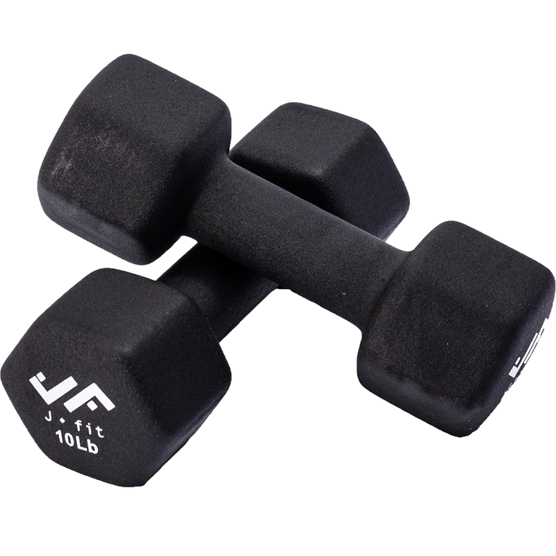 Neoprene Dumbbell 10 lb, J/Fit Neoprene Dumbbell - 10 lb pair