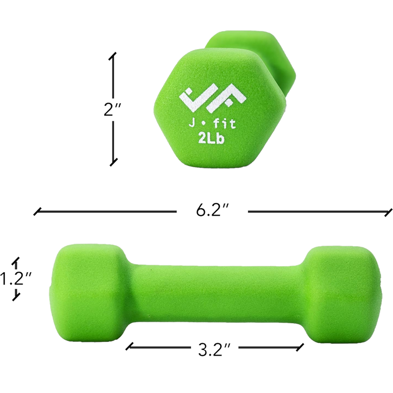 Neoprene Dumbbell 2 lb, J/Fit Neoprene Dumbbell 2 lb specs