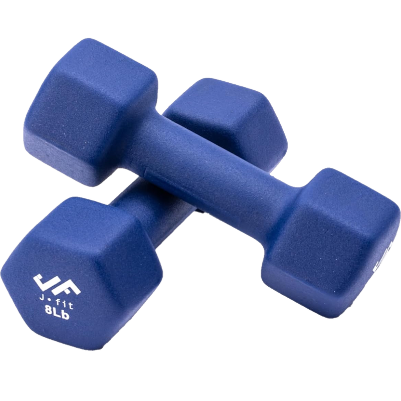 Neoprene Dumbbell 8 lb, J/Fit Neoprene Dumbbell 8 lb pair