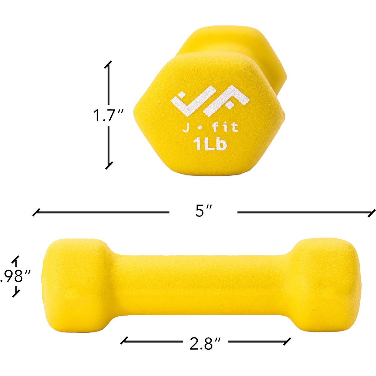 Neoprene Dumbbell 1 lb alternate view