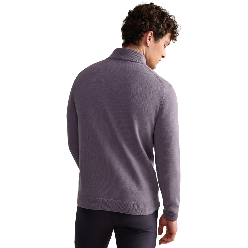 Men's Commuter 1/4 Zip Sweater, Rhone Men's Commuter 1/4 Zip Sweater Back