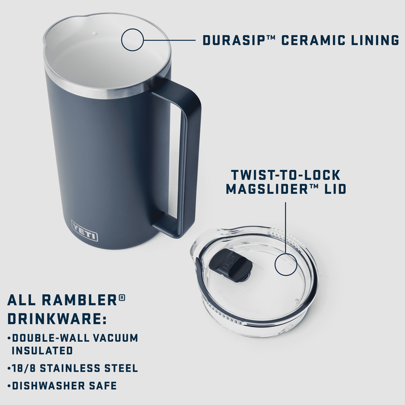 Rambler 64 oz Pitcher, Yeti Rambler 64 oz Pitcher features