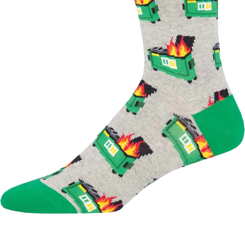 Dumpster Fire, Socksmith Dumpster Fire  toe and heel