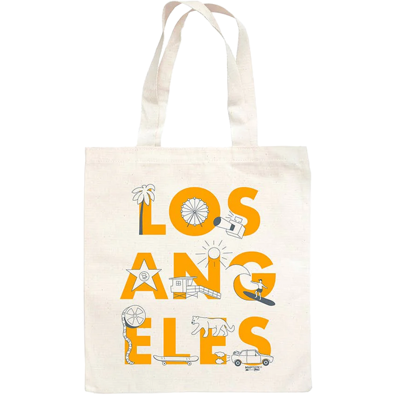 Los Angeles Font Grocery Tote, Featured Image