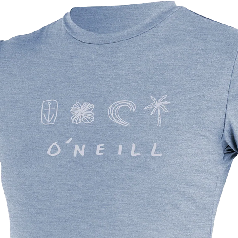 Youth Hybrid Short Sleeve Sun Shirt, O'Neill Youth Hybrid Short Sleeve Sun Shirt Front Graphic