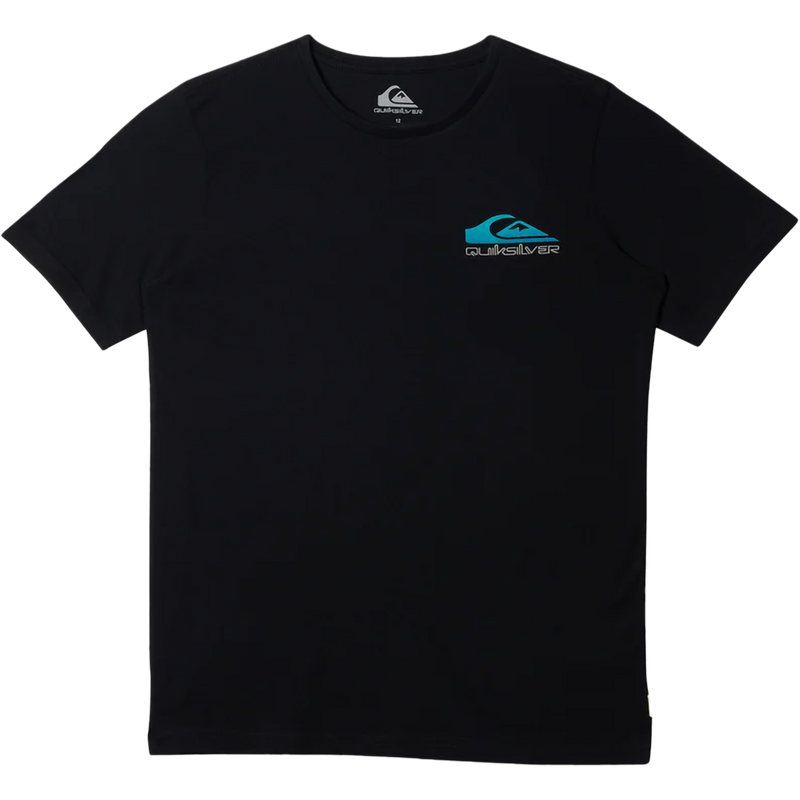 Youth Omni Wave Short Sleeve, Quiksilver Youth Omni Wave Short Sleeve in 001 Black front