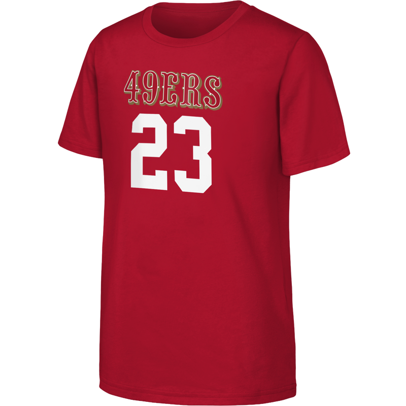 Youth 49ers Mainliner Tee - McCaffery, Outerstuff Youth Mainliner Tee McCaffery Front