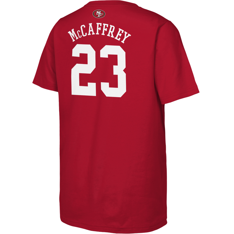 Youth 49ers Mainliner Tee - McCaffery, Outerstuff Youth Mainliner Tee McCaffery Back