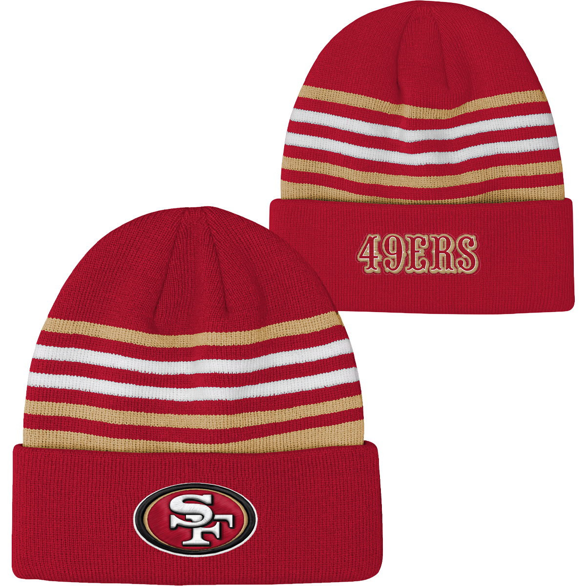 Youth 49ers Basic Cuff Knit alternate view