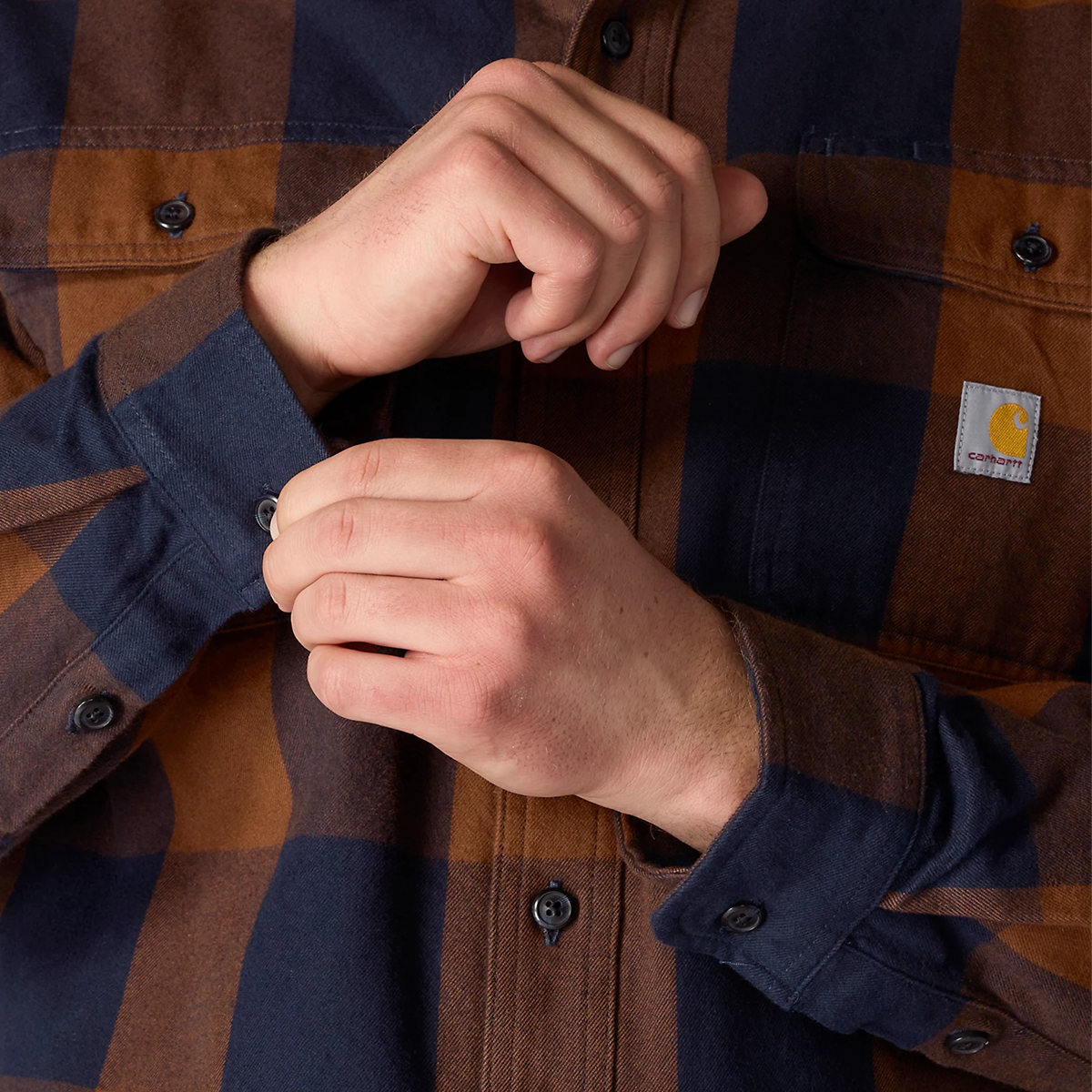 Men's Heavyweight Flannel Long Sleeve Plaid Shirt alternate view
