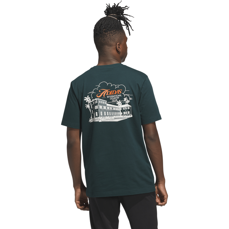 Men's Club Scenic Tee, Adidas Men's Club Scenic Tee Back Graphic